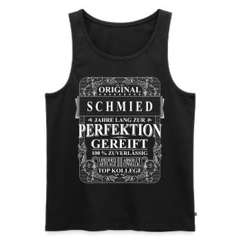 Original Schmied Kollegen Geschenk Vintage - Männer Premium Bio Tank Top - Schwarz - Vorne - Michal (187cm)