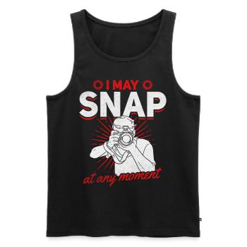 Funny photography that I can take at any time - Men's Premium Organic Tank Top - black - Front - AI Model Male 178 light (178cm)
