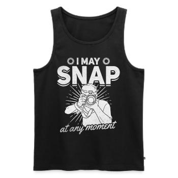 Photography that I can take at any time - - Men's Premium Organic Tank Top - black - Front - AI Model Male 178 light (178cm)