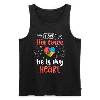Autism Gift Autistic Asperger ADHD Autism - Men's Premium Organic Tank Top - black - Front - AI Model Male 178 light (178cm)