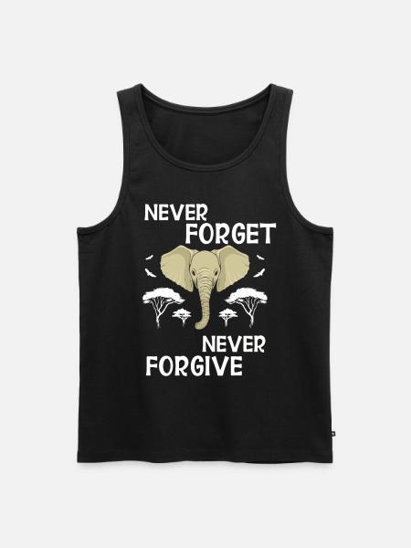 Elephant - Men's Premium Organic Tank Top - black
