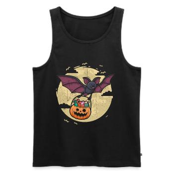 Halloween Gift Killer Skeleton Killer Horror - Men's Premium Organic Tank Top - black - Front - AI Model Male 178 light (178cm)