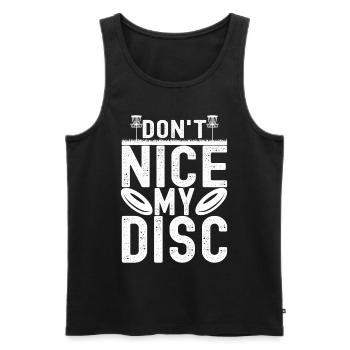 Disc Golf Disc Golfer - Männer Premium Bio Tank Top - Schwarz - Vorne - AI Model Male 178 light (178cm)