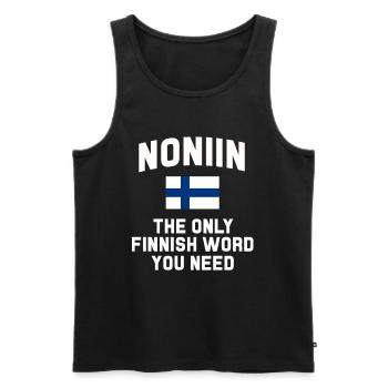 Finlande Gift Scandinavia Finlande Suomi Finne - Débardeur bio Premium Homme - noir - Devant - Michal (187cm)