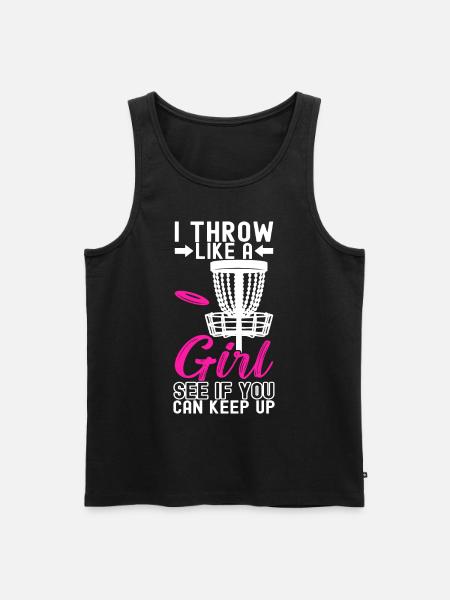 Disc Golf Disc Golfer - Men's Premium Organic Tank Top - black