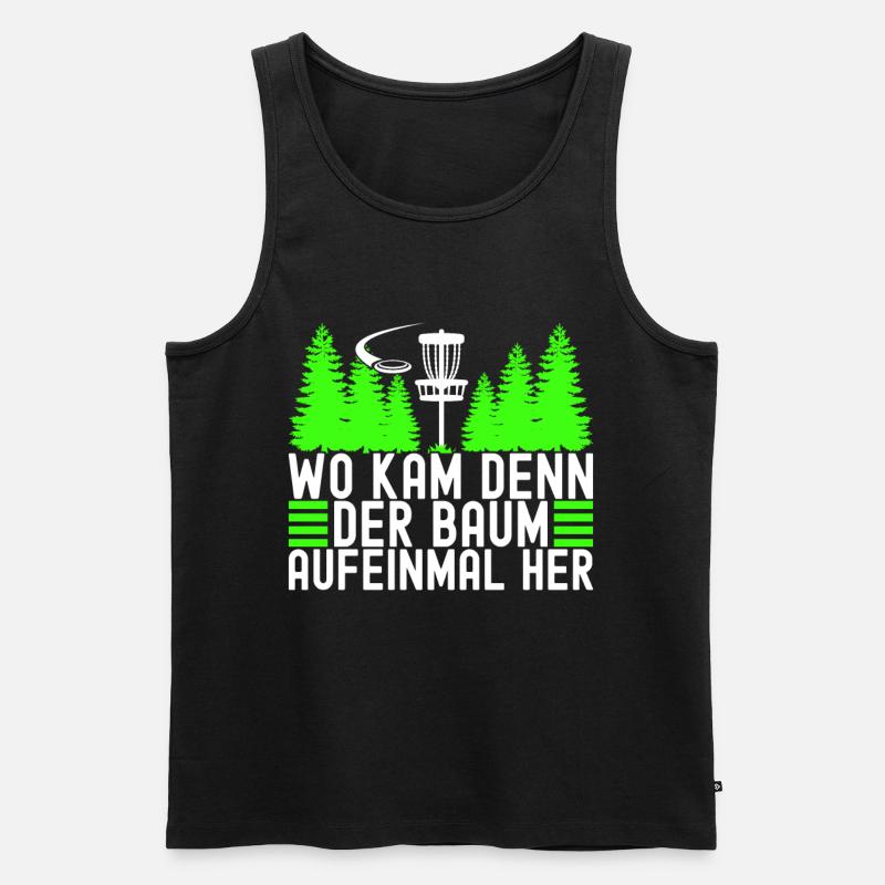 Disc Golf Disc Golfer - Männer Premium Bio Tank Top - Schwarz
