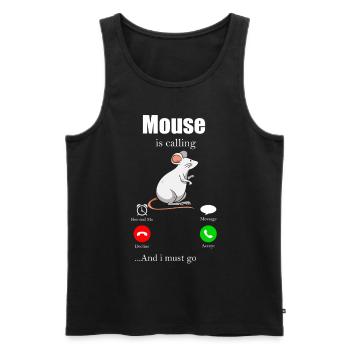 Maus Geschenk Mäuschen Kinder Herren Mouse Rat - Männer Premium Bio Tank Top - Schwarz - Vorne - AI Model Male 178 light (178cm)