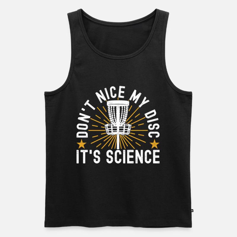 Disc Golf Disc Golfer - Männer Premium Bio Tank Top - Schwarz