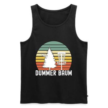 Disc Golf Disc Golfer - Männer Premium Bio Tank Top - Schwarz - Vorne - AI Model Male 178 light (178cm)