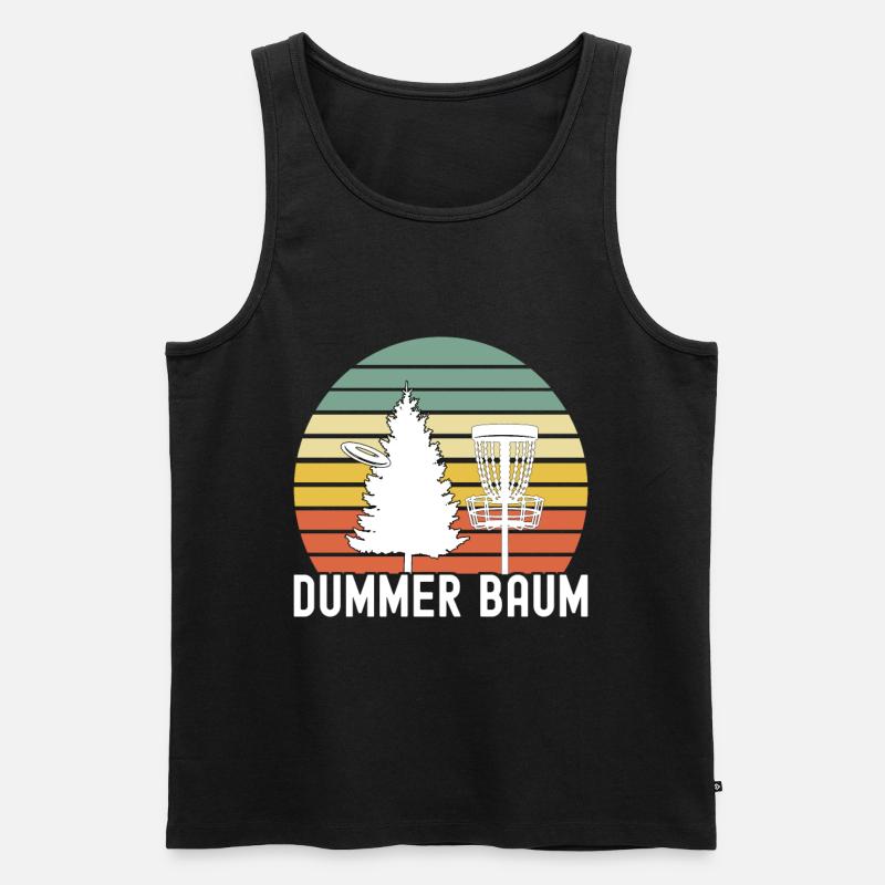 Disc Golf Disc Golfer - Männer Premium Bio Tank Top - Schwarz