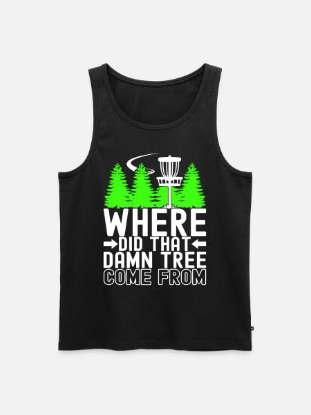 Disc Golf Disc Golfer - Men's Premium Organic Tank Top - black