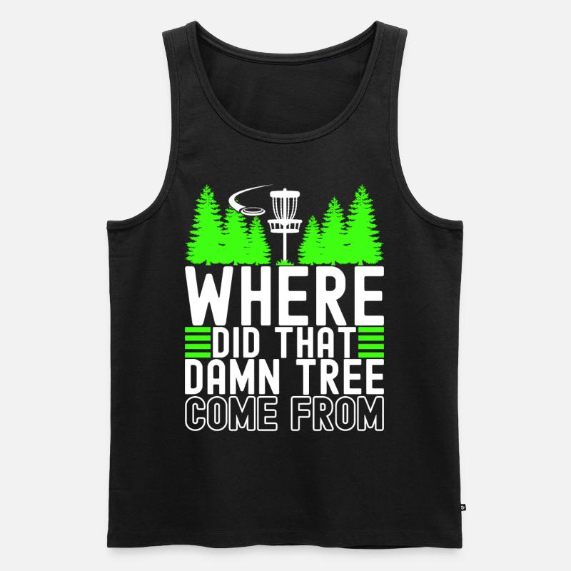 Disc Golf Disc Golfer - Männer Premium Bio Tank Top - Schwarz