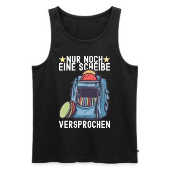 Disc Golf Disc Golfer - Männer Premium Bio Tank Top - Schwarz - Vorne - AI Model Male 178 light (178cm)