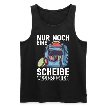 Disc Golf Disc Golfer - Männer Premium Bio Tank Top - Schwarz - Vorne - AI Model Male 178 light (178cm)