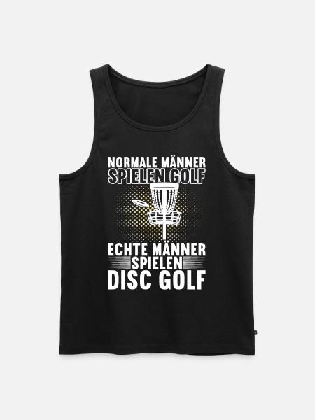 Disc Golf Disc Golfer - Männer Premium Bio Tank Top - Schwarz