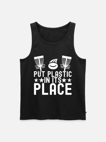 Disc Golf Disc Golfer - Men's Premium Organic Tank Top - black