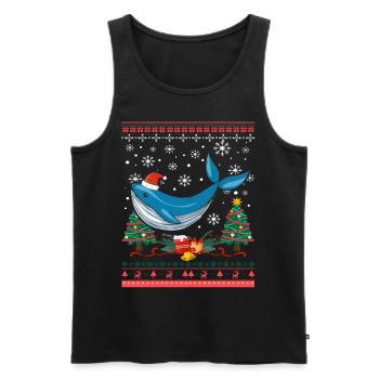 Alaska Geschenk Kinder Herren Damen USA Natur Eis - Männer Premium Bio Tank Top - Schwarz - Vorne - Michal (187cm)