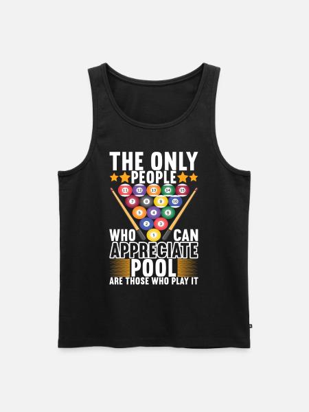 Pool Billard Billardspieler Pooltisch - Männer Premium Bio Tank Top - Schwarz
