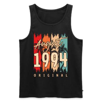Geboren Im August 1994 - Männer Premium Bio Tank Top - Schwarz - Vorne - Michal (187cm)