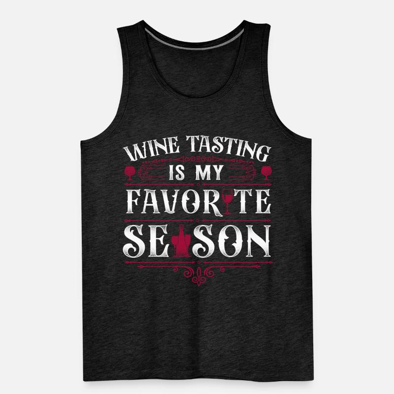 Sommelier Wine Drinking Tasting Männer Premium Bio Tank Top