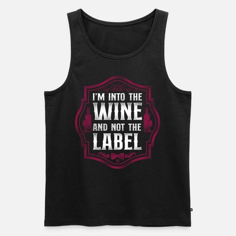 Sommelier Wine Drinking Tasting - Männer Premium Bio Tank Top - Schwarz