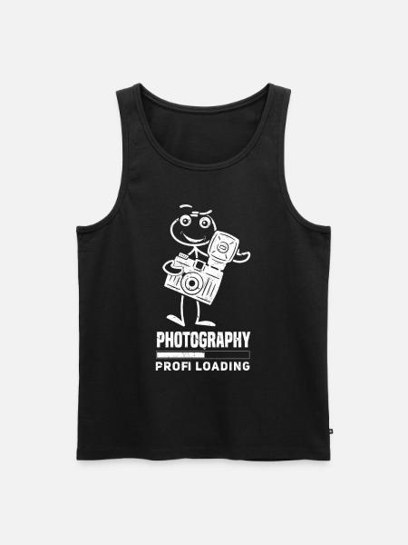 Fotografie Profi Loading Lustiger - Männer Premium Bio Tank Top - Schwarz