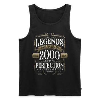 Legend 2000 22nd Birthday Gift Men Funny - Men's Premium Organic Tank Top - black - Front - AI Model Male 178 light (178cm)
