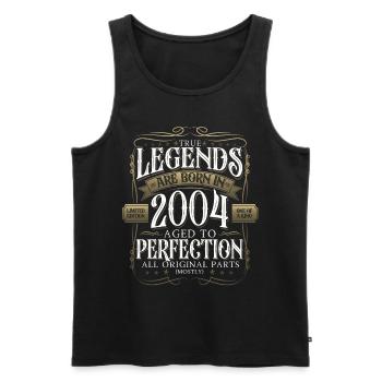 Legend 2004 18th Birthday Gift Men Funny - Men's Premium Organic Tank Top - black - Front - Michal (187cm)