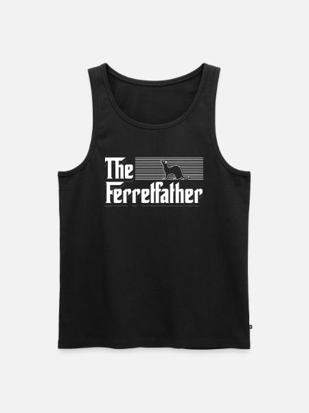 The Ferrelfather Ferret - Men's Premium Organic Tank Top - black