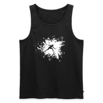 Fencing Sword Fencing Duel Gift Idea - Men's Premium Organic Tank Top - black - Front - AI Model Male 178 light (178cm)