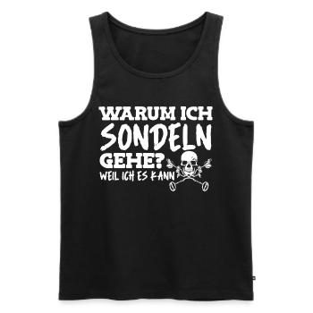 Sondeln Ausflug Sondengänger Geschenkidee - Männer Premium Bio Tank Top - Schwarz - Vorne - Michal (187cm)