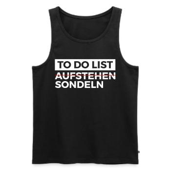 Sondeln Ausflug Sondengänger Geschenkidee - Männer Premium Bio Tank Top - Schwarz - Vorne - Michal (187cm)