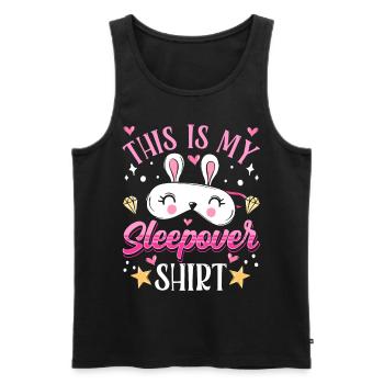 C’est mon Sleepover Shirt Party Stay - Débardeur bio Premium Homme - noir - Devant - Michal (187cm)