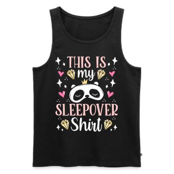 Das Ist Mein Sleepover Shirt Party Übernachten - Männer Premium Bio Tank Top - Schwarz - Vorne - AI Model Male 178 light (178cm)