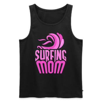 Surf Mama Surf Surfer Planche de surf - Débardeur bio Premium Homme - noir - Devant - AI Model Male 178 light (178cm)