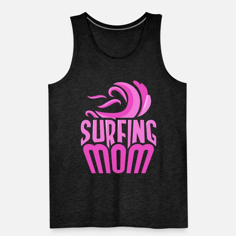 Surf Mama Surf Surfer Planche de surf Débardeur bio Premium Homme