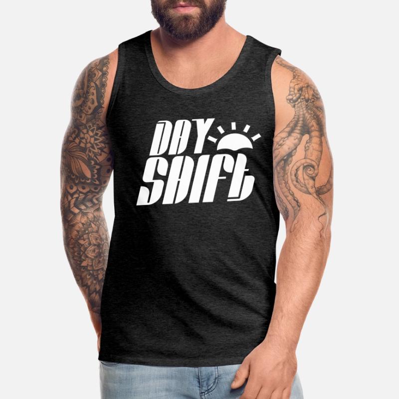 Day shift Shift work Shiftwork Men's Premium Organic Tank Top