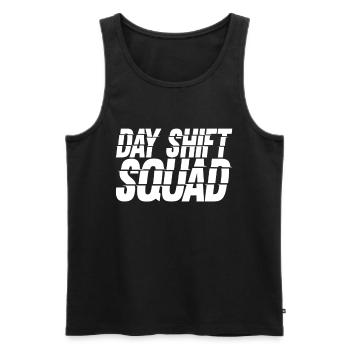 Day Shift Team Shift Work Shift Work - Men's Premium Organic Tank Top - black - Front - AI Model Male 178 light (178cm)