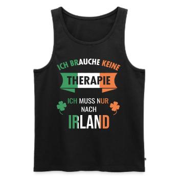 Irland Irische Insel Ireland Idee - Männer Premium Bio Tank Top - Schwarz - Vorne - AI Model Male 178 light (178cm)