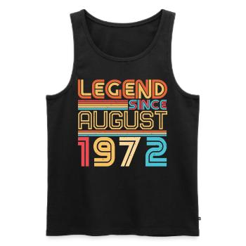 50. Jahrestag August 1972 - Männer Premium Bio Tank Top - Schwarz - Vorne - Michal (187cm)