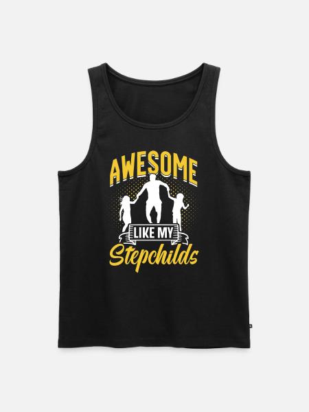 Fantastic as my stepchildren stepfather - Men's Premium Organic Tank Top - black