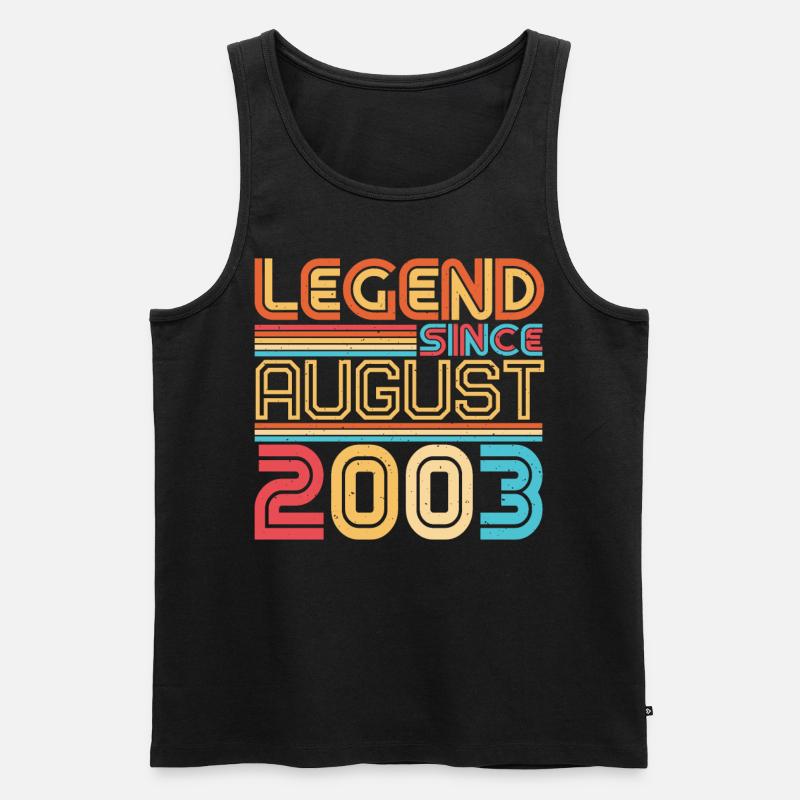 Geboren Im August 2003 - Männer Premium Bio Tank Top - Schwarz
