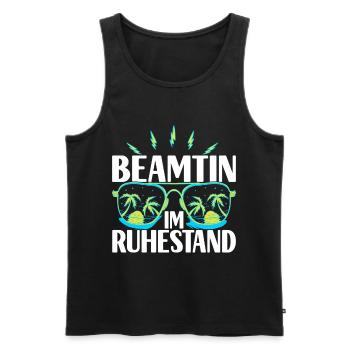 Beamter Beamtin Verbeamtung - Männer Premium Bio Tank Top - Schwarz - Vorne - Michal (187cm)
