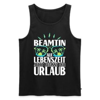 Beamter Beamtin Verbeamtung - Männer Premium Bio Tank Top - Schwarz - Vorne - Michal (187cm)