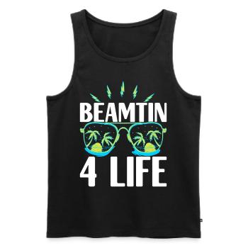 Beamter Beamtin Verbeamtung - Männer Premium Bio Tank Top - Schwarz - Vorne - Michal (187cm)