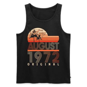 50. Jahrestag August 1972 - Männer Premium Bio Tank Top - Schwarz - Vorne - Michal (187cm)