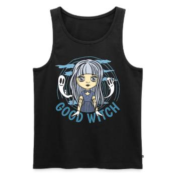 Süße gute Hexe Kawaii Anime Wicca Chibi okkult Pas - Männer Premium Bio Tank Top - Schwarz - Vorne - Michal (187cm)