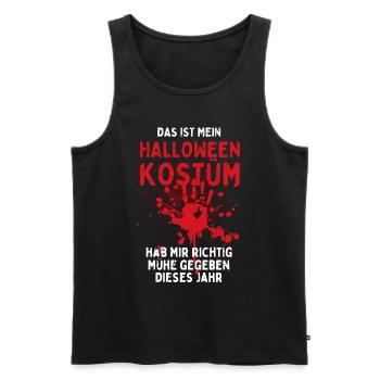 Das ist mein Halloween Kostüm - Lustiger Spruch - Männer Premium Bio Tank Top - Schwarz - Vorne - Michal (187cm)