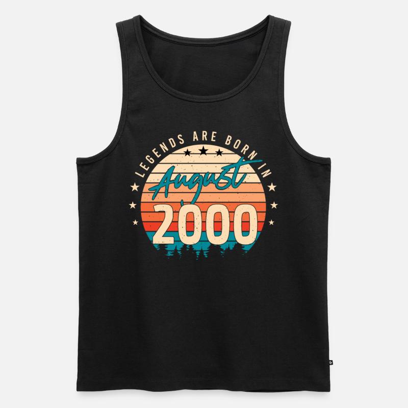 Legendary August 2000 - Men's Premium Organic Tank Top - black
