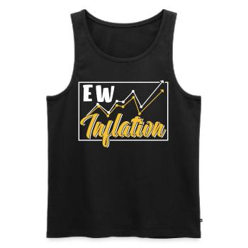 Inflation Humor Stagflation Gelddrucken - Männer Premium Bio Tank Top - Schwarz - Vorne - AI Model Male 178 light (178cm)